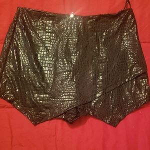 Faux leather skort. Size small. Very sexy.